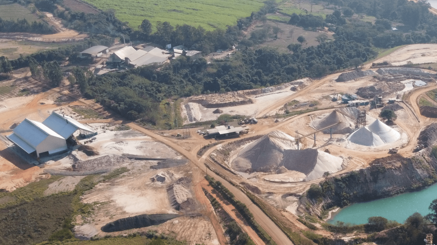Vista panorâmica atual das operações